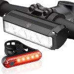 9000 Lumen Rechargeable Bike Light Set