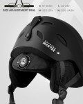 OutdoorMaster Kelvin Ski Helmet - Unisex, Black