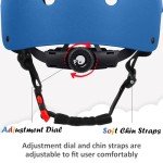 Adjustable Kids Bike Helmet - Blue, 3 Sizes