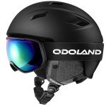 Odoland Snow Helmet and Goggles Set for All