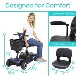 Vive 4-Wheel Electric Mobility Scooter for Adults