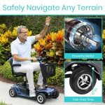 Vive 4-Wheel Electric Mobility Scooter for Adults