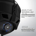 Odoland Snow Helmet and Goggles Set for All
