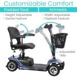 Vive 4-Wheel Electric Mobility Scooter for Adults
