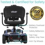Vive 4-Wheel Electric Mobility Scooter for Adults
