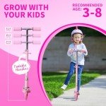 Lightweight Kids Scooter with Adjustable Handlebars