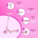 Lightweight Kids Scooter with Adjustable Handlebars