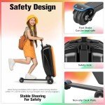 Smilesun Kids & Adults Hardside Ride-On Scooter