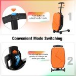 Smilesun Kids & Adults Hardside Ride-On Scooter