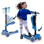 Hurtle 3-Wheel Kids Scooter with Flip Seat