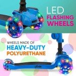 Hurtle 3-Wheel Kids Scooter with Flip Seat