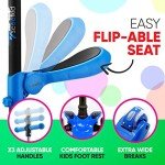 Hurtle 3-Wheel Kids Scooter with Flip Seat