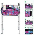 Walker Bag Organizer with Pockets - Purple Floral