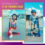 Hurtle 3-Wheel Kids Scooter with Flip Seat