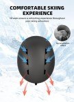 Lightweight Adjustable Ski Helmet for Men and Women