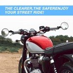 MICTUNING 2-Pack Foldable Motorcycle Bar End Mirrors
