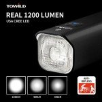 TOWILD 1200 Lumen Waterproof Bike Headlight