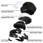 Favoto Lightweight Full Face Motorcycle Helmet - DOT Approved