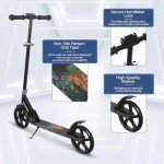 Nattork Adjustable Folding Kick Scooter for All Ages
