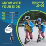 Nattork Kids' Kick Scooter with Light-Up Wheels