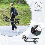 Nattork Adjustable Folding Kick Scooter for All Ages