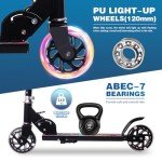 Nattork Kids' Kick Scooter with Light-Up Wheels
