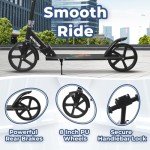 Nattork Adjustable Folding Kick Scooter for All Ages