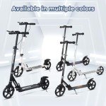 Nattork Adjustable Folding Kick Scooter for All Ages