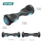 Gotrax Edge Hoverboard with LED Wheels and Headlight