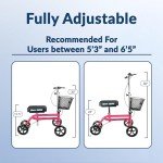 Hot Pink Knee Scooter for Foot Injuries