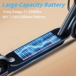 500W Electric Scooter, 18-21 Mile Range, 20MPH