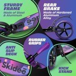 SKIDEE Adjustable Electric Scooter for Kids and Teens