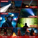 YANRI 8 LED Rechargeable Bike Light Set