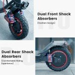 iScooter Electric Scooter for Adults, 37 Miles Range