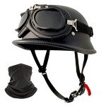 German Style Half Helmet for Scooters and Cruisers
