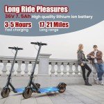 500W Electric Scooter for Adults - 19 Mph Speed