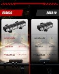 USB Rechargeable 6 LED Bike Light Set