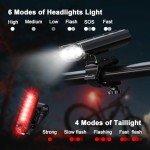 OLDBER 9000 Lumens Rechargeable Bike Light Set