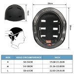 Adult Skateboard and Scooter Helmet - Black