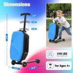 Smilesun Ride-On Luggage Scooter for Kids & Adults
