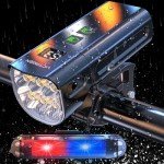 Victagen 5000 Lumens Rechargeable Bike Light Set