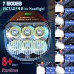 Victagen 5000 Lumens Rechargeable Bike Light Set