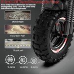 Folding Electric Scooter with Off-Road Tires and Seat