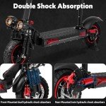 Folding Electric Scooter with Off-Road Tires and Seat
