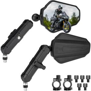 KEMIMOTO Adjustable Universal Rearview Mirrors for Scooters
