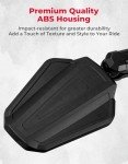 KEMIMOTO Adjustable Universal Rearview Mirrors for Scooters