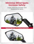 KEMIMOTO Adjustable Universal Rearview Mirrors for Scooters