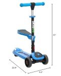 SKIDEE Adjustable Kick Scooter for Kids 2-12