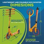 Compact Folding Kick Scooter for Teens & Kids