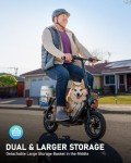 Electric Scooter with Seat, 550W, 20-Mile Range